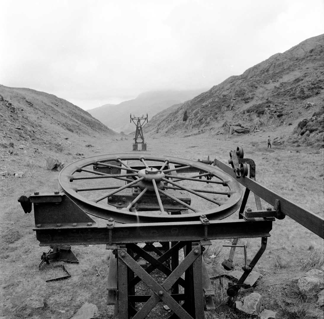 Nantmore cableway top station 1983